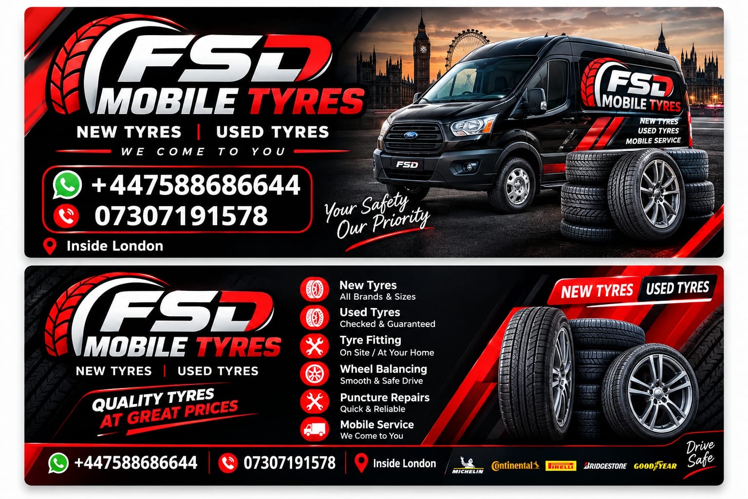 FSD Mobile Tyres promotional artwork